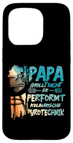 Papa Grillt Nicht Er Performt Kulinarische Pyrotechnik Grill Hülle für iPhone 15 Pro Papa Grillt Nicht Er Performt Kulinarische Pyrotechnik Grill Hülle für iPhone 15 Pro von Papa Grillt Nicht Pyrotechnik Geschenkidee Vater