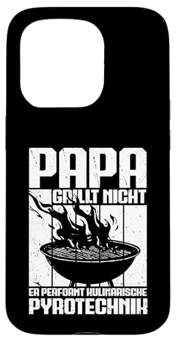 Papa Grillt Nicht Er Performt Kulinarische Pyrotechnik Grill Hülle für iPhone 15 Pro Papa Grillt Nicht Er Performt Kulinarische Pyrotechnik Grill Hülle für iPhone 15 Pro von Papa Grillt Nicht Pyrotechnik Geschenkidee Vater