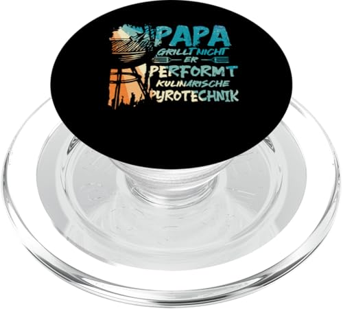 Papa Grillt Nicht Er Performt Kulinarische Pyrotechnik Grill PopSockets PopGrip für MagSafe Papa Grillt Nicht Er Performt Kulinarische Pyrotechnik Grill PopSockets PopGrip für MagSafe von Papa Grillt Nicht Pyrotechnik Geschenkidee Vater