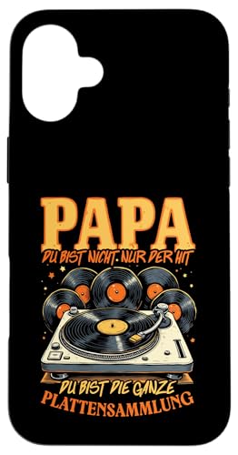 Papa Du Bist Der Hit Plattenspieler Männer Vatertag Musik Hülle für iPhone 16 Plus Papa Du Bist Der Hit Plattenspieler Männer Vatertag Musik Hülle für iPhone 16 Plus von Papa Musik Plattenspieler Vinyl Retro Geschenkidee