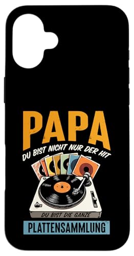 Papa Du Bist Der Hit Plattenspieler Männer Vatertag Musik Hülle für iPhone 16 Plus Papa Du Bist Der Hit Plattenspieler Männer Vatertag Musik Hülle für iPhone 16 Plus von Papa Musik Plattenspieler Vinyl Retro Geschenkidee