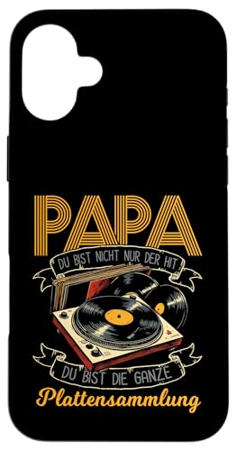 Papa Du Bist Der Hit Plattenspieler Männer Vatertag Musik Hülle für iPhone 16 Plus Papa Du Bist Der Hit Plattenspieler Männer Vatertag Musik Hülle für iPhone 16 Plus von Papa Musik Plattenspieler Vinyl Retro Geschenkidee