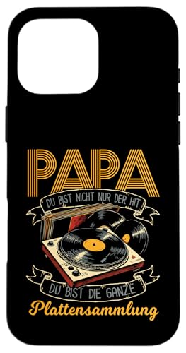 Papa Du Bist Der Hit Plattenspieler Männer Vatertag Musik Hülle für iPhone 16 Pro Max Papa Du Bist Der Hit Plattenspieler Männer Vatertag Musik Hülle für iPhone 16 Pro Max von Papa Musik Plattenspieler Vinyl Retro Geschenkidee