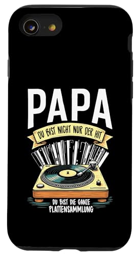Papa Du Bist Der Hit Plattenspieler Männer Vatertag Musik Hülle für iPhone SE (2020) / 7 / 8 von Papa Musik Plattenspieler Vinyl Retro Geschenkidee