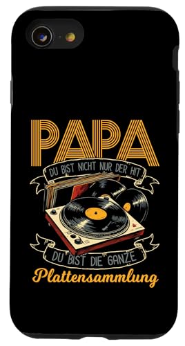 Papa Du Bist Der Hit Plattenspieler Männer Vatertag Musik Hülle für iPhone SE (2020) / 7 / 8 von Papa Musik Plattenspieler Vinyl Retro Geschenkidee