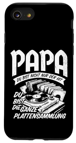 Papa Du Bist Der Hit Plattenspieler Männer Vatertag Musik Hülle für iPhone SE (2020) / 7 / 8 von Papa Musik Plattenspieler Vinyl Retro Geschenkidee