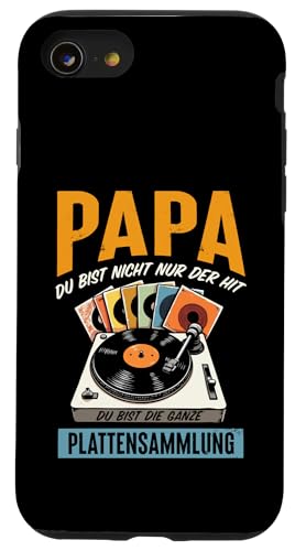 Papa Du Bist Der Hit Plattenspieler Männer Vatertag Musik Hülle für iPhone SE (2020) / 7 / 8 von Papa Musik Plattenspieler Vinyl Retro Geschenkidee