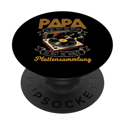 Papa Du Bist Der Hit Plattenspieler Männer Vatertag Musik PopSockets Klebender PopGrip Papa Du Bist Der Hit Plattenspieler Männer Vatertag Musik PopSockets Klebender PopGrip von Papa Musik Plattenspieler Vinyl Retro Geschenkidee