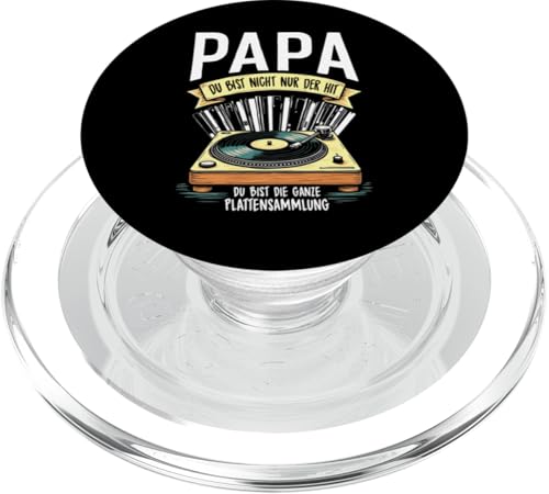 Papa Du Bist Der Hit Plattenspieler Männer Vatertag Musik PopSockets PopGrip für MagSafe Papa Du Bist Der Hit Plattenspieler Männer Vatertag Musik PopSockets PopGrip für MagSafe von Papa Musik Plattenspieler Vinyl Retro Geschenkidee