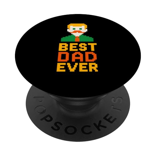 Bester Vater aller Zeiten, Vintage-Vater beim Angeln PopSockets Klebender PopGrip Bester Vater aller Zeiten, Vintage-Vater beim Angeln PopSockets Klebender PopGrip von Papa's Pride - Father's Day and Fishing Apparel