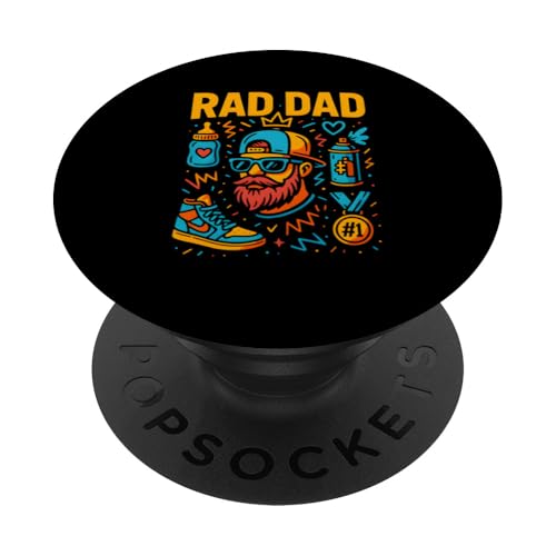 Rad Dad Lake Fishing Herren Papa PopSockets Klebender PopGrip Rad Dad Lake Fishing Herren Papa PopSockets Klebender PopGrip von Papa's Pride - Father's Day and Fishing Apparel
