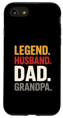 Vater Legende Ehemann Papa Angeln Männer Spaß Hülle für iPhone SE (2020) / 7 / 8 von Papa's Pride - Father's Day and Fishing Apparel