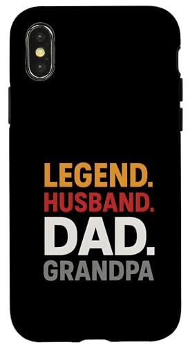 Vater Legende Ehemann Papa Angeln Männer Spaß Hülle für iPhone X/XS Vater Legende Ehemann Papa Angeln Männer Spaß Hülle für iPhone X/XS von Papa's Pride - Father's Day and Fishing Apparel