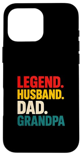 Vater Legende Ehemann Papa Männer Opa Familie Hülle für iPhone 16 Pro Max Vater Legende Ehemann Papa Männer Opa Familie Hülle für iPhone 16 Pro Max von Papa's Pride - Father's Day and Fishing Apparel