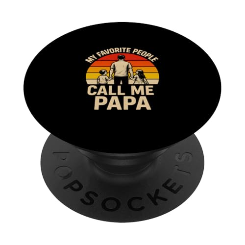 Vatertag Meine Lieblingsleute Papa Men Fishing PopSockets Klebender PopGrip von Papa's Pride - Father's Day and Fishing Apparel