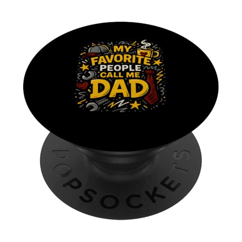 Vatertag Meine Lieblingsmenschen nennen mich Papa Papa Kids PopSockets Klebender PopGrip Vatertag Meine Lieblingsmenschen nennen mich Papa Papa Kids PopSockets Klebender PopGrip von Papa's Pride - Father's Day and Fishing Apparel