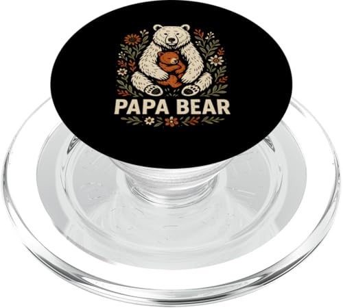 Vatertag Papa Bär Vintage Herren Angeln PopSockets PopGrip für MagSafe Vatertag Papa Bär Vintage Herren Angeln PopSockets PopGrip für MagSafe von Papa's Pride - Father's Day and Fishing Apparel