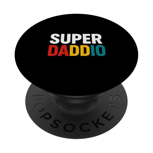 Vatertag Super Daddio Vintage Men Papa PopSockets Klebender PopGrip Vatertag Super Daddio Vintage Men Papa PopSockets Klebender PopGrip von Papa's Pride - Father's Day and Fishing Apparel
