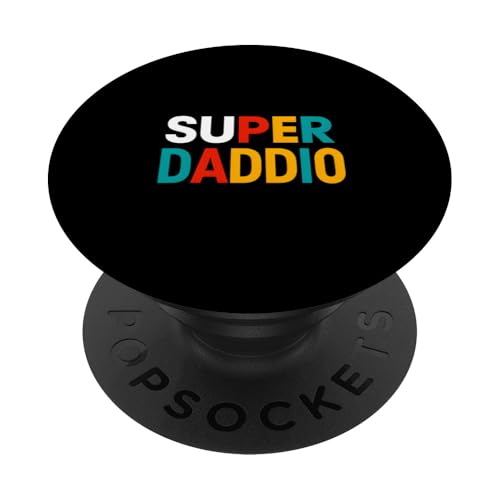 Vatertag Super Daddio Vintage Men Papa PopSockets Klebender PopGrip Vatertag Super Daddio Vintage Men Papa PopSockets Klebender PopGrip von Papa's Pride - Father's Day and Fishing Apparel