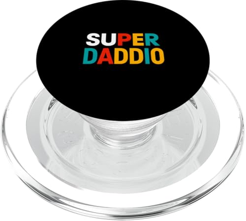 Vatertag Super Daddio Vintage Men Papa PopSockets PopGrip für MagSafe Vatertag Super Daddio Vintage Men Papa PopSockets PopGrip für MagSafe von Papa's Pride - Father's Day and Fishing Apparel
