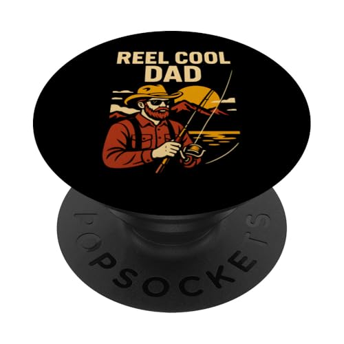 Vatertagsrolle Cool Dad Fishing Men PopSockets Klebender PopGrip Vatertagsrolle Cool Dad Fishing Men PopSockets Klebender PopGrip von Papa's Pride - Father's Day and Fishing Apparel