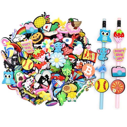 Verschiedene dekorative Bleistiftaufsätze, 205 Stück, niedlich, coole Bleistift-Charms, Bleistift-Clips, Dekorationen, Großpackung, PVC-Stiftaufsatz, für Schule, Preis, Klassenzimmer, Belohnung, Verschiedene dekorative Bleistiftaufsätze, 205 Stück, niedlich, coole Bleistift-Charms, Bleistift-Clips, Dekorationen, Großpackung, PVC-Stiftaufsatz, für Schule, Preis, Klassenzimmer, Belohnung, von Papacharms