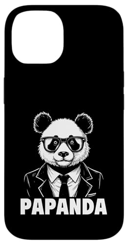 Papanda Lustiger Panda Spruch Papa Vatertag Männer Vater Hülle für iPhone 14 von Papanda Lustiger Papa Panda Vatertagsgeschenk Tier