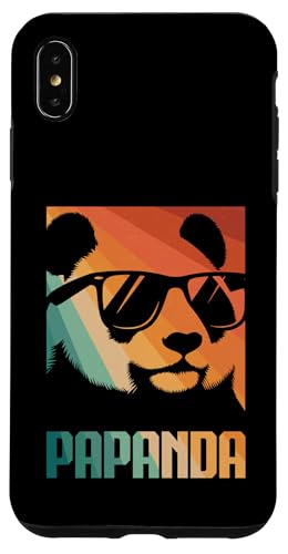 Papanda Lustiger Panda Spruch Papa Vatertag Männer Vater Hülle für iPhone XS Max von Papanda Lustiger Papa Panda Vatertagsgeschenk Tier