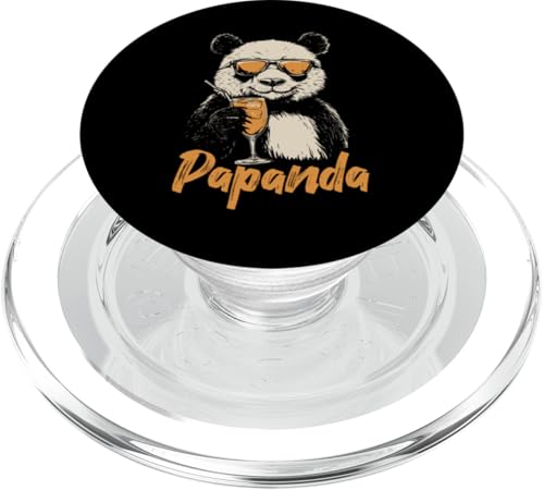 Papanda Lustiger Panda Spruch Papa Vatertag Männer Vater PopSockets PopGrip für MagSafe von Papanda Lustiger Papa Panda Vatertagsgeschenk Tier