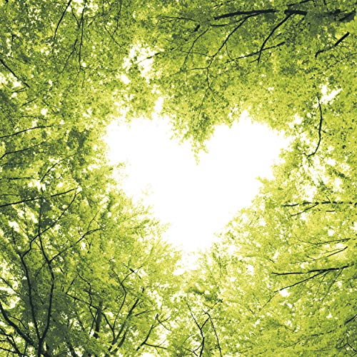 20 Lunch Servietten Herz Liebe Grüne Bäume 33 cm von Paper+Design