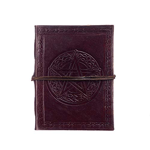 Fair Trade Indra Tagebuch Leder 135 x 185 mm Keltischer Stern von Paper High