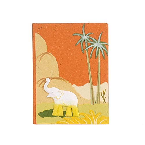 Fair Trade Notizbuch Elefanten-Dung Mittel 105 x 135 mm - Orange Fair Trade Notizbuch Elefanten-Dung Mittel 105 x 135 mm - Orange von Paper High