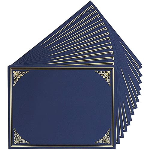 Paper Junkie Urkundenhalter, Briefgröße, 24 Stück, Marineblau von Paper Junkie