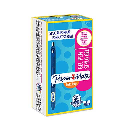 Paper Mate InkJoy Gelstifte | mittlere Spitze (0,7 mm) | schwarz | 24 Stück von Paper Mate