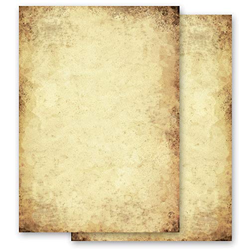 100 Blatt Briefpapier Antik & History ALTES PAPIER - DIN A6 Format - Paper-Media von Paper-Media