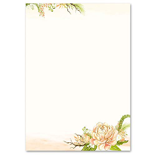 100 Blatt Briefpapier Blumen & Blüten PFINGSTROSEN - DIN A6 Format - Paper-Media 100 Blatt Briefpapier Blumen & Blüten PFINGSTROSEN - DIN A6 Format - Paper-Media von Paper-Media