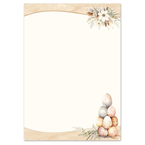 100 Blatt Briefpapier OSTERPOST - DIN A5 (210x148 mm), 90 g/m² - Osterpapier von Paper-Media