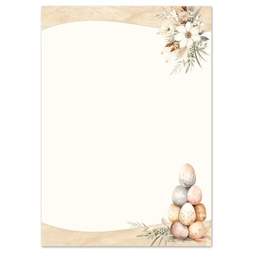 20 Blatt Briefpapier OSTERPOST - DIN A4 (210x297 mm), 90 g/m² - Osterpapier von Paper-Media