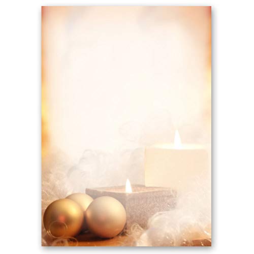 20 Blatt Briefpapier Weihnachten WEIHNACHTSZEIT - DIN A4 Format - Paper-Media von Paper-Media