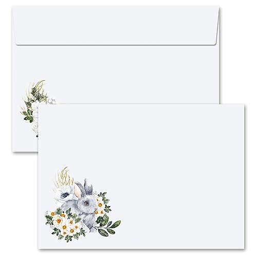 25 Briefumschläge HASENWIESE Blumen & Blüten DIN C6 (162x114 mm) von Paper-Media