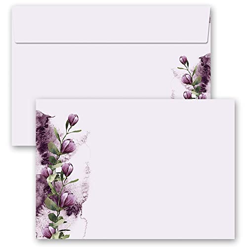 25 Briefumschläge KROKUSSE Blumen & Blüten DIN C6 (162x114 mm) von Paper-Media