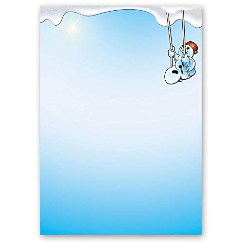 50 Blatt Briefpapier Jahreszeiten - Winter FRÖHLICHER SCHNEEMANN - DIN A5 Format - Paper-Media 50 Blatt Briefpapier Jahreszeiten - Winter FRÖHLICHER SCHNEEMANN - DIN A5 Format - Paper-Media von Paper-Media