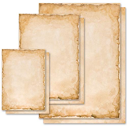 50 Blatt Briefpapier Motivpapier VINTAGE Antik & History - DIN A4 Format - Paper-Media von Paper-Media