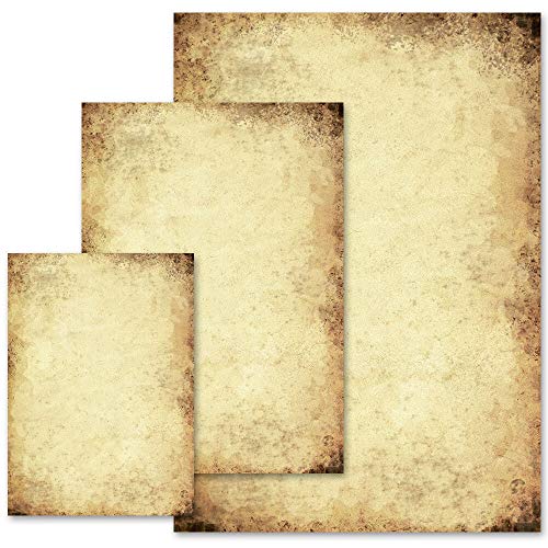 50 Blatt Briefpapier Urkunde ALTES PAPIER - DIN A4 Format | Paper-Media von Paper-Media