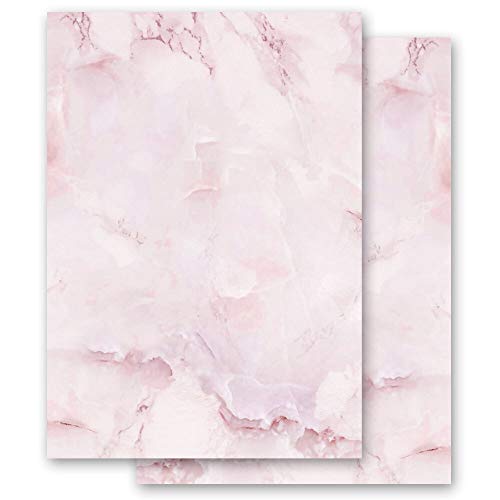 Briefpapier Marmor & Struktur MARMOR MAGENTA - DIN A5 Format 50 Blatt - Paper-Media von Paper-Media
