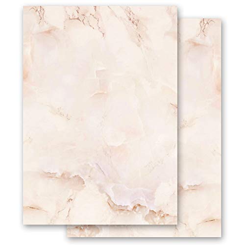Briefpapier Marmor & Struktur MARMOR TERRACOTTA - DIN A5 Format 50 Blatt - Paper-Media von Paper-Media