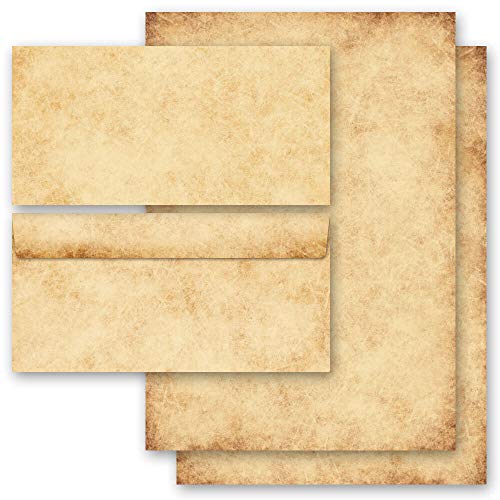 Briefpapier Sets Antik & History, HISTORY 20 Blatt Briefpapier + 20 passende Briefumschläge DIN LANG ohne Fenster | Paper-Media von Paper-Media
