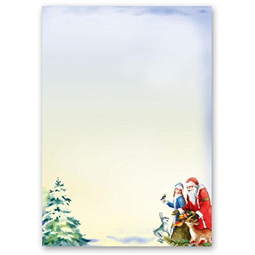 Briefpapier Weihnachten - WINTERZEIT (VARIANTE B) DIN A5 Format 250 Blatt von Paper-Media