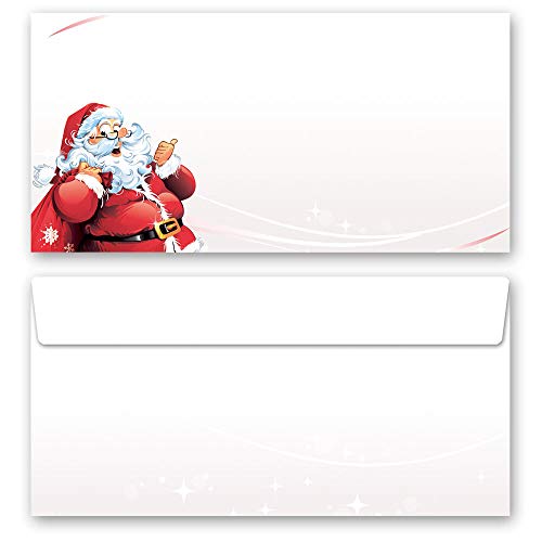 Briefumschläge BRIEF AN DEN WEIHNACHTSMANN Weihnachten 50 Briefumschläge DIN LANG (220x110 mm) | Paper-Media von Paper-Media