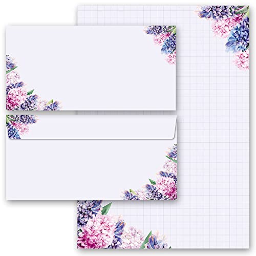 Motivpapier Briefpapier Sets Geschenkset, HYAZINTHEN 50 Blatt Briefpapier + 50 passende Briefumschläge DIN LANG ohne Fenster Motivpapier Briefpapier Sets Geschenkset, HYAZINTHEN 50 Blatt Briefpapier + 50 passende Briefumschläge DIN LANG ohne Fenster von Paper-Media